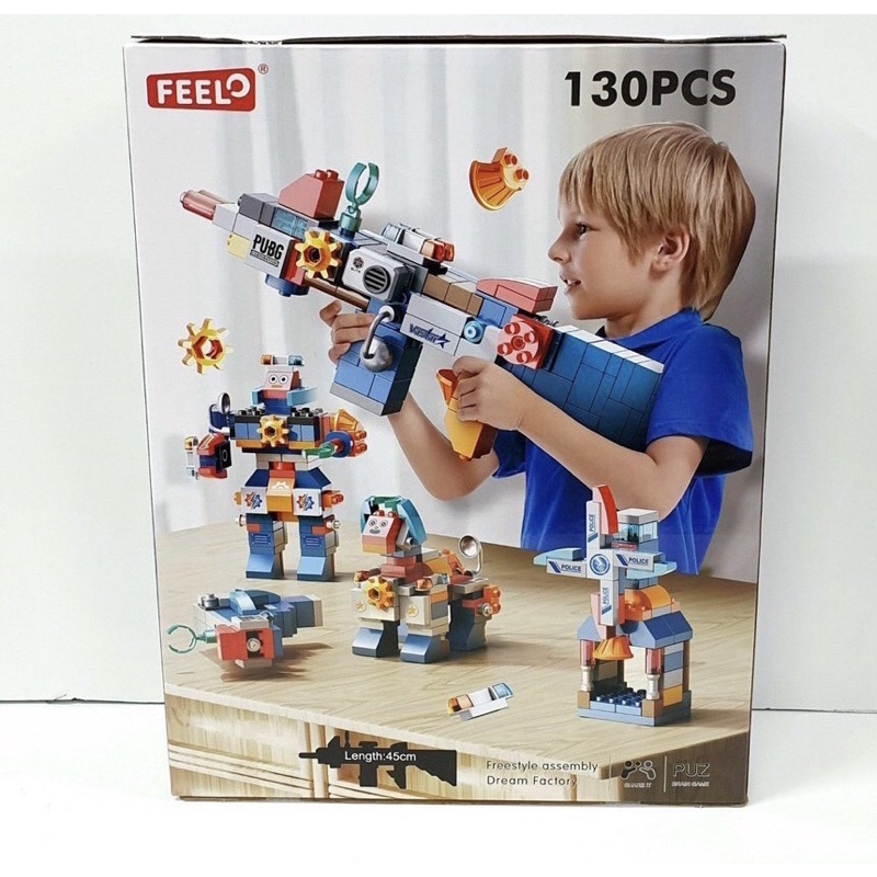 Lắp ráp xếp hình DUPLO FEEL FL1682 - Miếng ghép đa năng sáng tạo 130 chi tiết