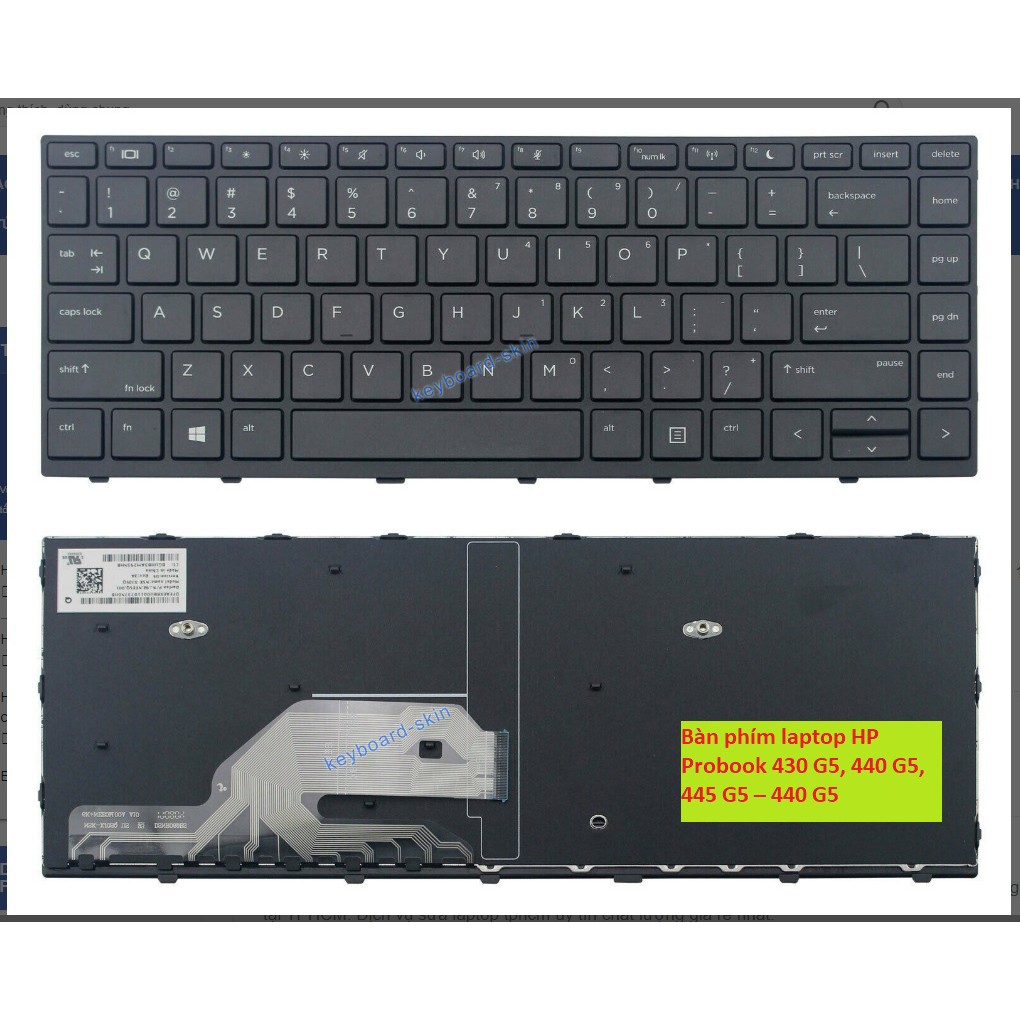 Bàn phím laptop HP Probook 430 G5, 440 G5, 445 G5 – 440 G5