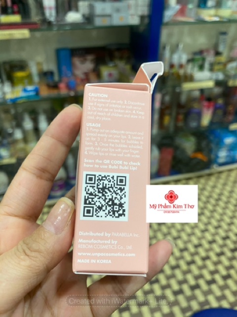 (ảnh thật)Tẩy Tế Bào Chết Môi Sủi Bọt Bubi Bubi Lip By Unpa (chính hãng) | BigBuy360 - bigbuy360.vn