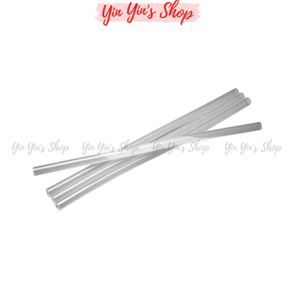 Keo nến Silicon trong suốt loại nhỏ cao cấp dùng cho súng bắn keo đường kính 7mm dài 26cm, siêu dính bền c