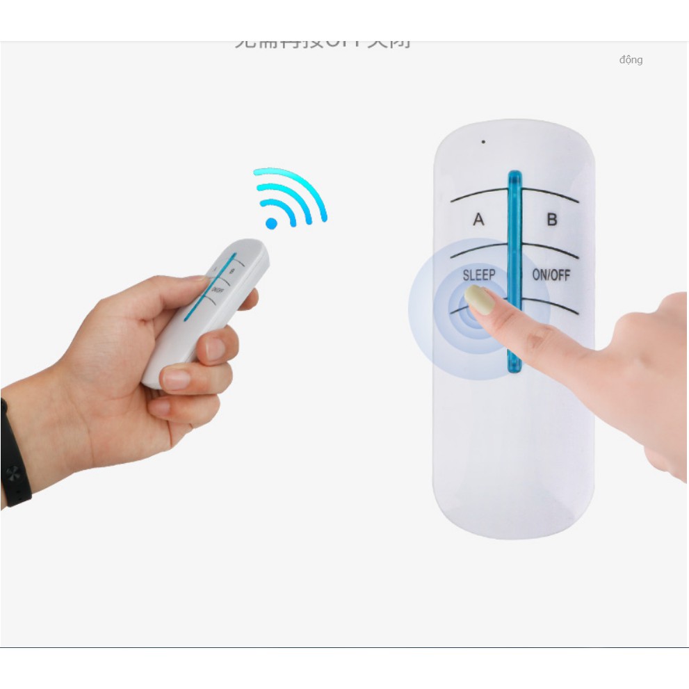 Combo 10 công tắc điều khiển từ xa sóng radio xuyên tường 2 cổng (2 đèn 2 kênh)