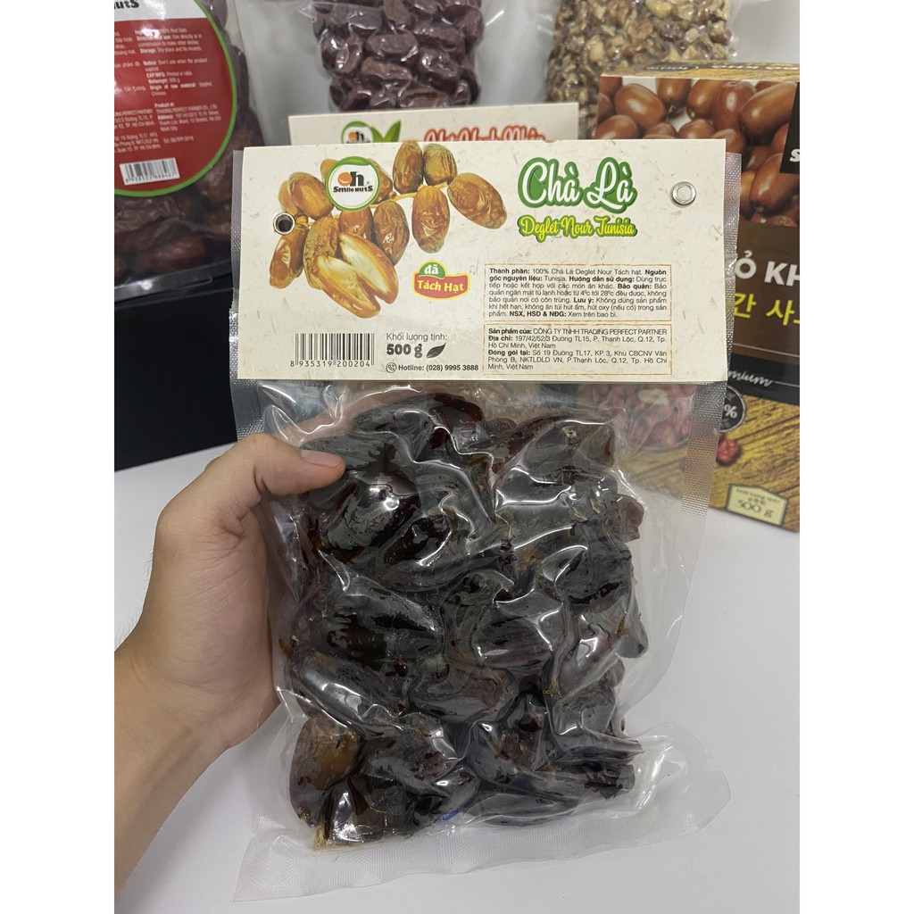 Chà là tách hạt Smile Nuts gói 500g - Nhập khẩu Tunisia