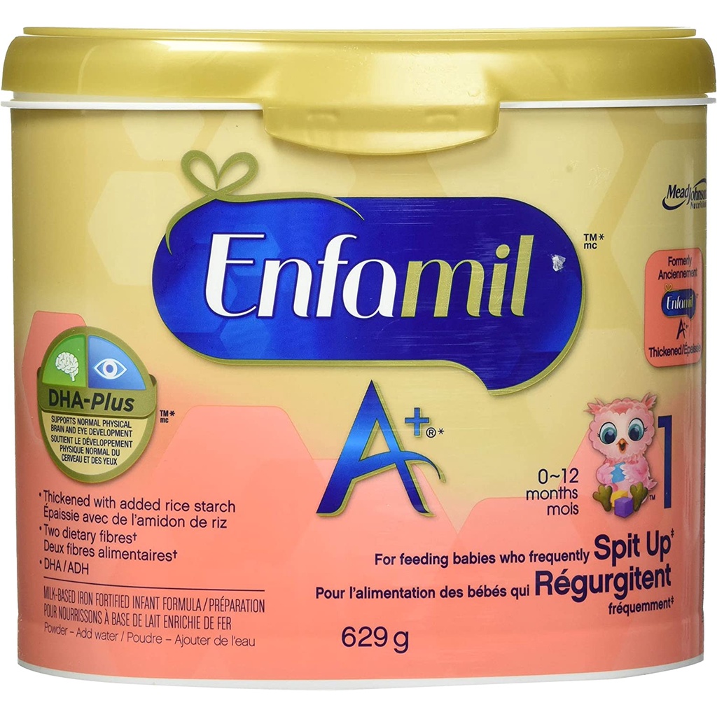 Enfamil A+ Canada đủ số 1,2,3 hộp giấy, thiếc, nhựa 550g / 992g