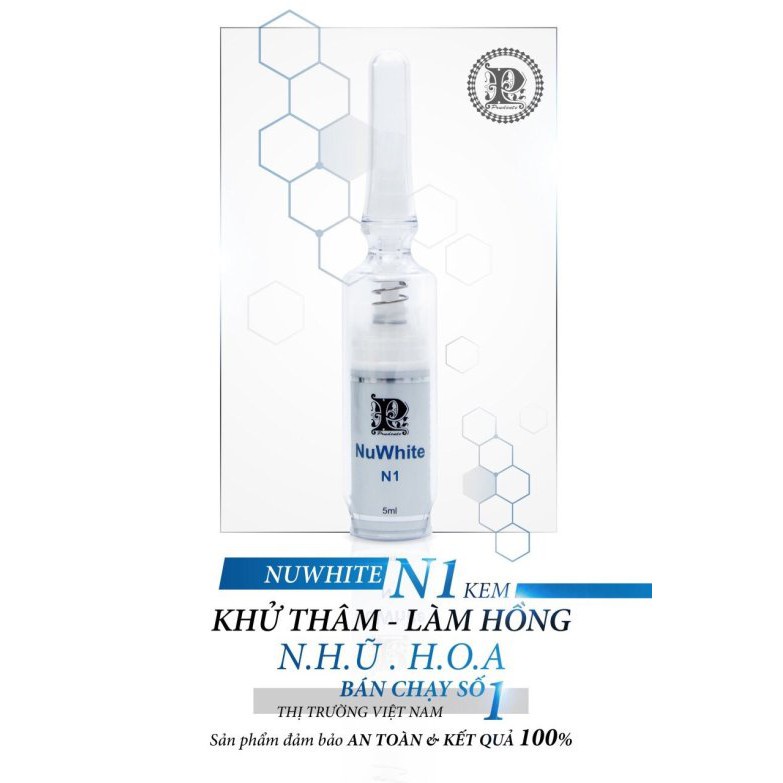 Kem làm hồng nhũ hoa Nuwhite N1 Mibiti Prudente, trắng hồng rạng rỡ( Lọ 5ml )