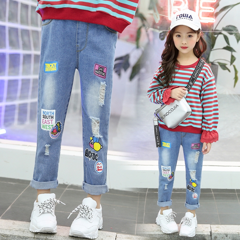 Quần jeans trẻ em nữ, cực hót 2018  M1074440