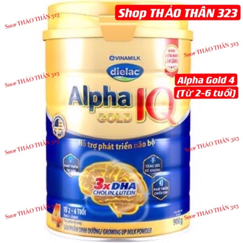 Sữa Dielac Alpha Gold IQ 1,2,3,4 Lon 900gram