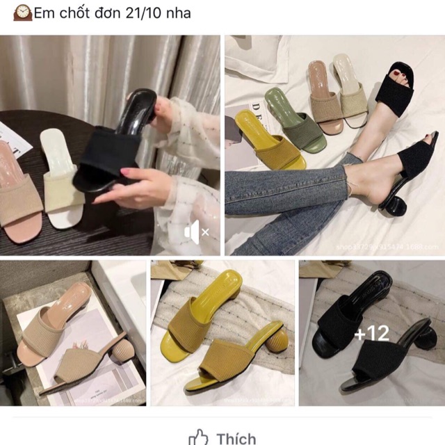 Dép nữ đế trụ