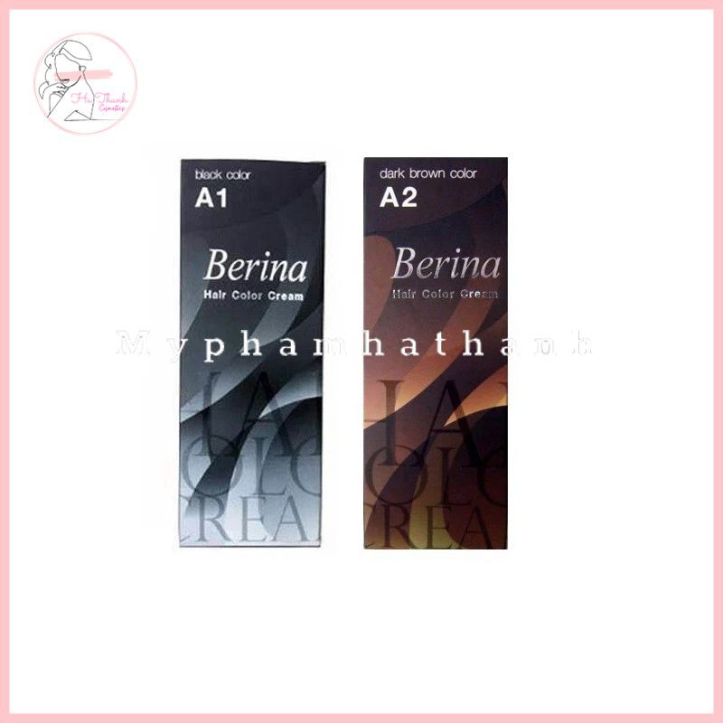 Thuốc Nhuộm Tóc Berina A1,A2 Thái Lan FREESHIP Cam Kết Hàng Loại 1 Lên Màu Chuẩn Không Bị Kích Ứng Da Đầu - HT164