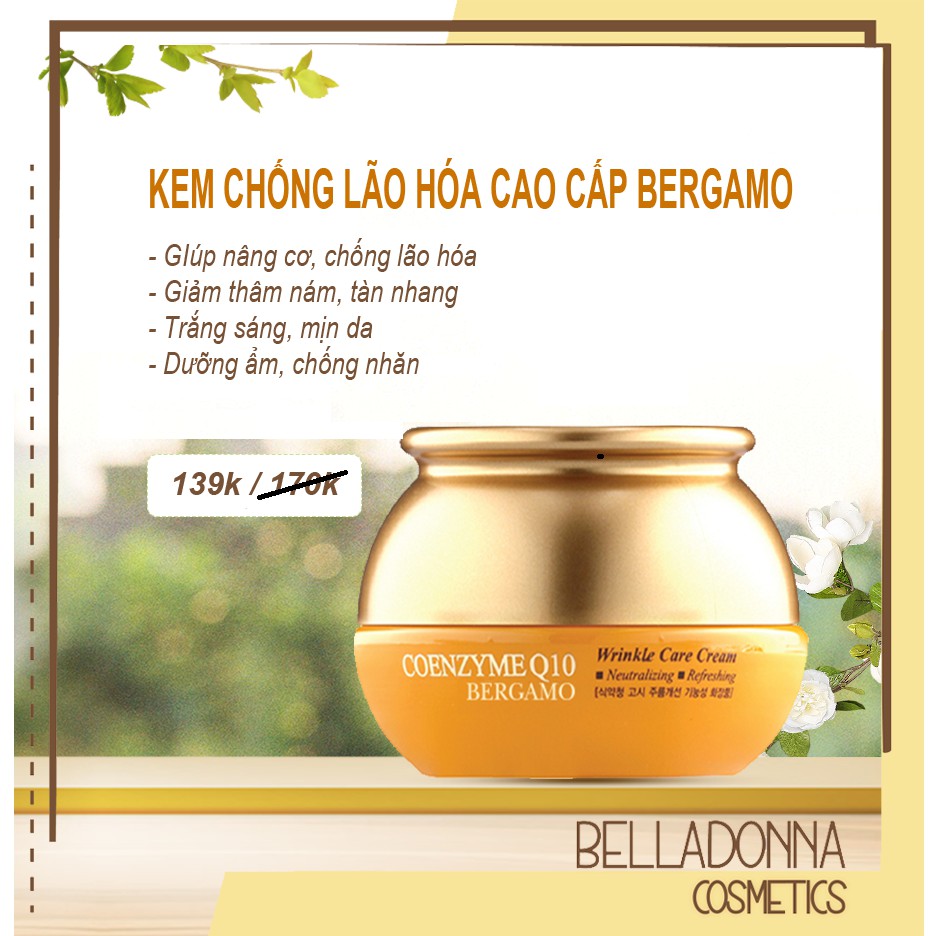 [Chuẩn Auth]Kem Chống Lão Hóa Bergamo Coenzyme Q10 Wrinkle 50g