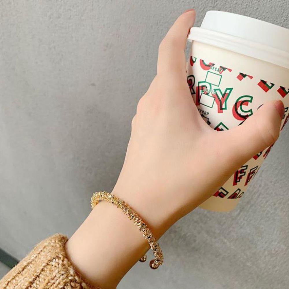 Vòng Tay Dây Xoắn Bằng Hợp Kim Đồng Đơn Giản Cá Tính Dành Cho Nữ BERNARDO