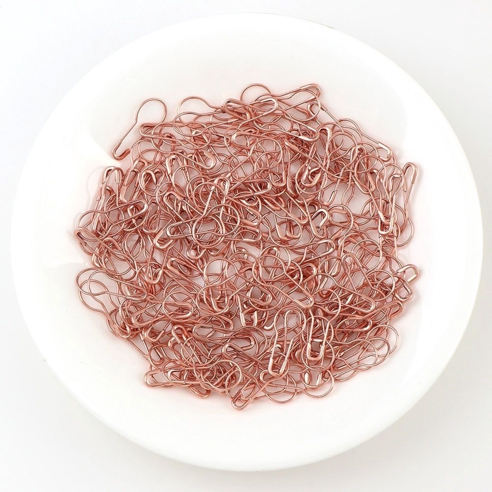 Set 100 Ghim Cài Áo Kim Loại Màu Trơn Đơn Giản