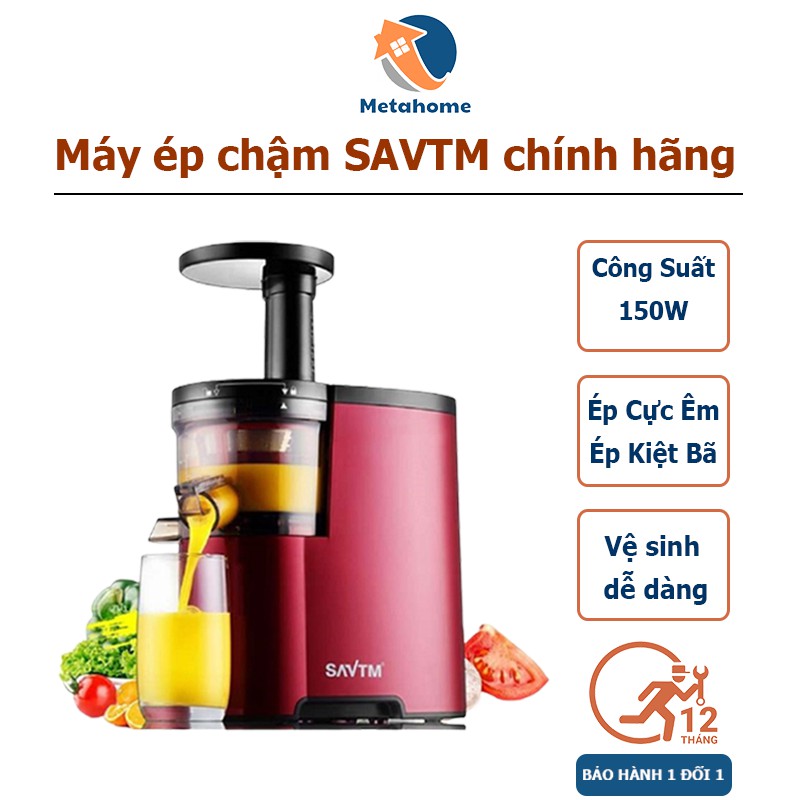 Máy ép trái cây, rau củ SAVTM ĐỜI MỜI NHẤT, cối xay hoa quả, công suất 150W dạng cối ép chậm siêu bền [BH 1 ĐỔI 1]