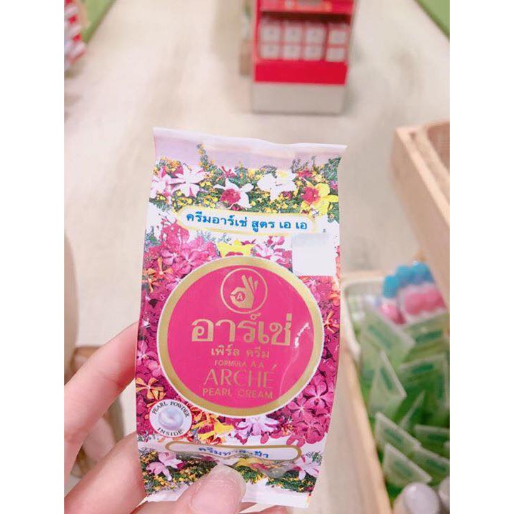 [Mã COSXANH100 giảm 10% đơn 250K] Kem Ngọc Trai Dưỡng Trắng Da Arche Pearl Cream Thái Lan 3g | BigBuy360 - bigbuy360.vn