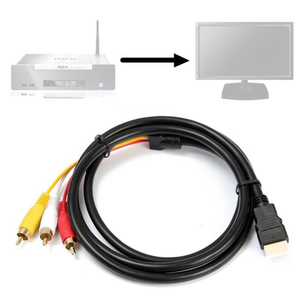 Dây cáp chuyển đổi HDMI sang AV HDMI 3RCA HDMI G8K0 TO Q5U4