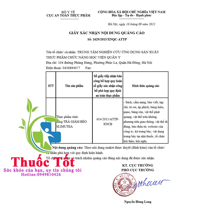 [ Chính Hãng] Trà giảm cân Slimutea HVQY hộp 20 gói | BigBuy360 - bigbuy360.vn