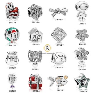 Charm bạc 925 ale để mix vòng charm pan theo sở thích, chât liệu chuẩn bạc 925, bộ sưu tập charm dn00008
