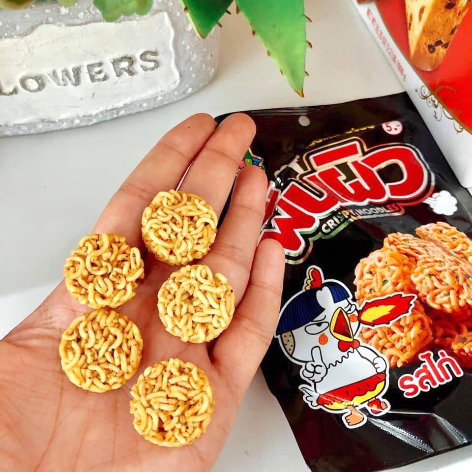 Mì Viên Thái Lan Ăn Liền Vị Gà Cay 38g - Mì Tôm Trẻ Em Ăn Vặt / Mì viên Gà Cay - Đồ Ăn Vặt Ruvask