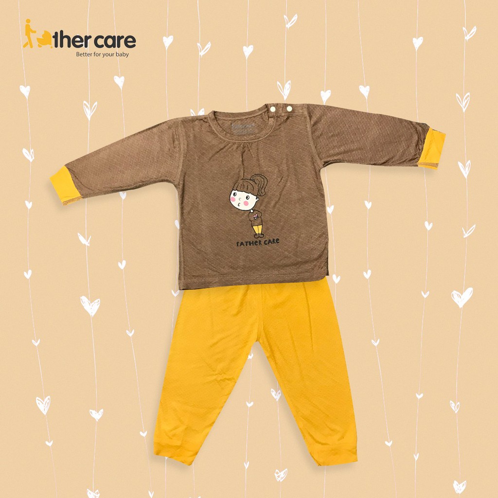 Bộ Quần Áo Trẻ em DT FatherCare Cài Vai - Cô Gái Trái Tim FC800