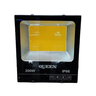 ĐÈN PHA 220VAC MẶT ĐEN 200W MÀU VÀNG 3000K (ESNCO)
