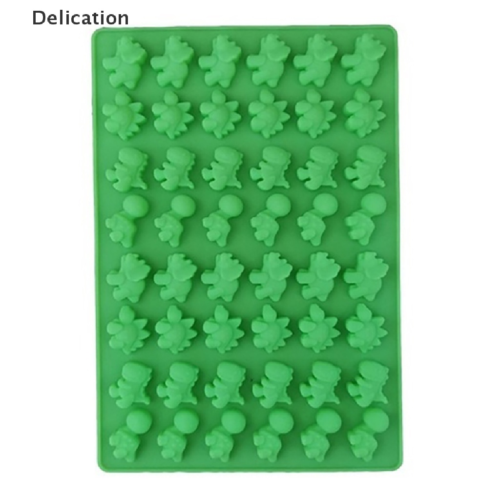 Khuôn Silicon Mềm Làm Đá / Soocola / 48 Lỗ Hình Khủng Long