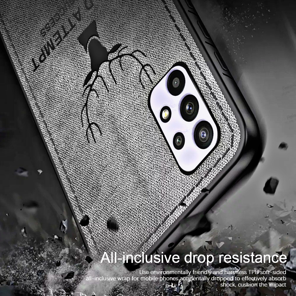 ỐP LƯNG SAMSUNG A72 / A72 5G VÂN VẢI ĐẦU HƯƠU NAI