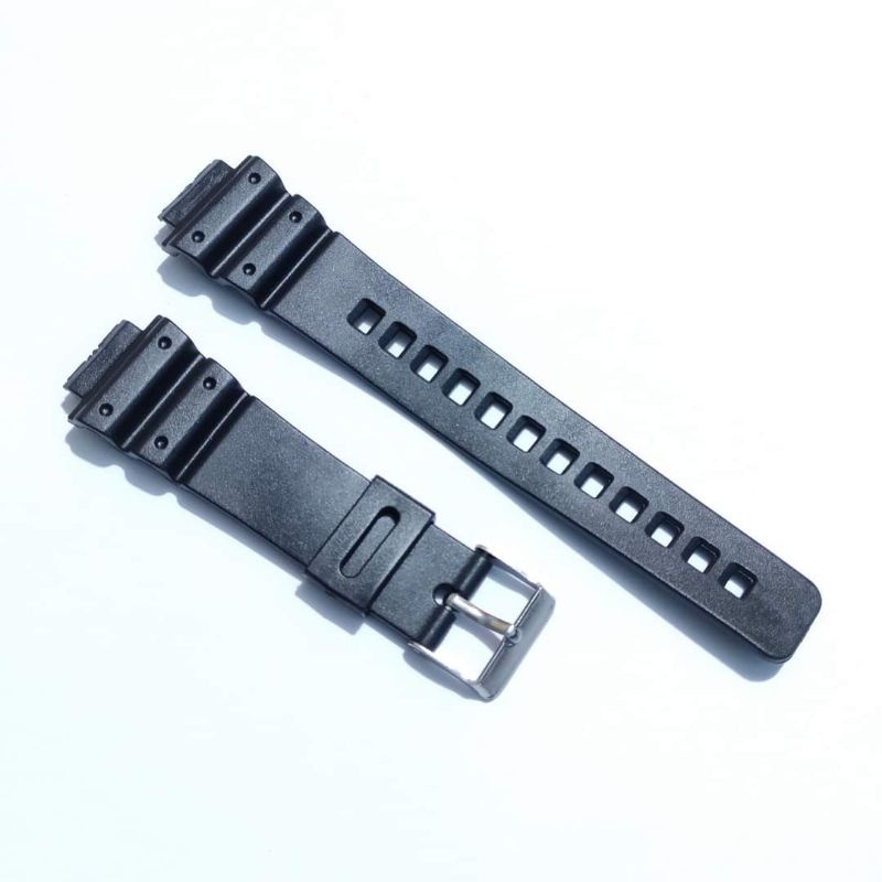 Dây đeo cao su màu đen cho đồng hồ Casio MRW 210H MRW-210H