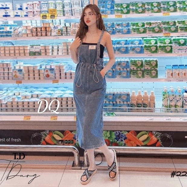 Váy yếm bò siêu hot - Hàng Quảng Châu