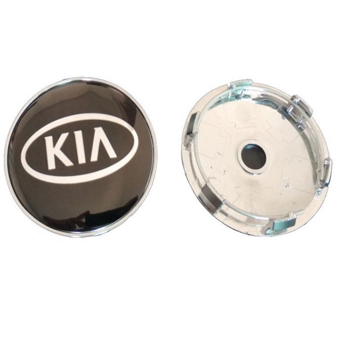Sản Phẩm Logo chụp mâm, ốp lazang bánh xe ô tô Kia đường kính 60mm .
