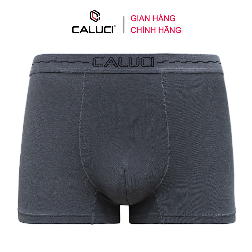 Quần lót nam sợi tre Boxer CALUCI CBX06, sịp nam cao cấp vải Bamboo kháng khuẩn, an toàn