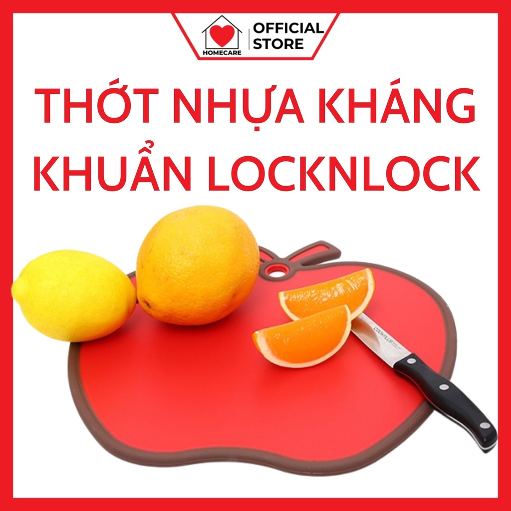 Thớt nhựa kháng khuẩn LocknLock hình quả táo