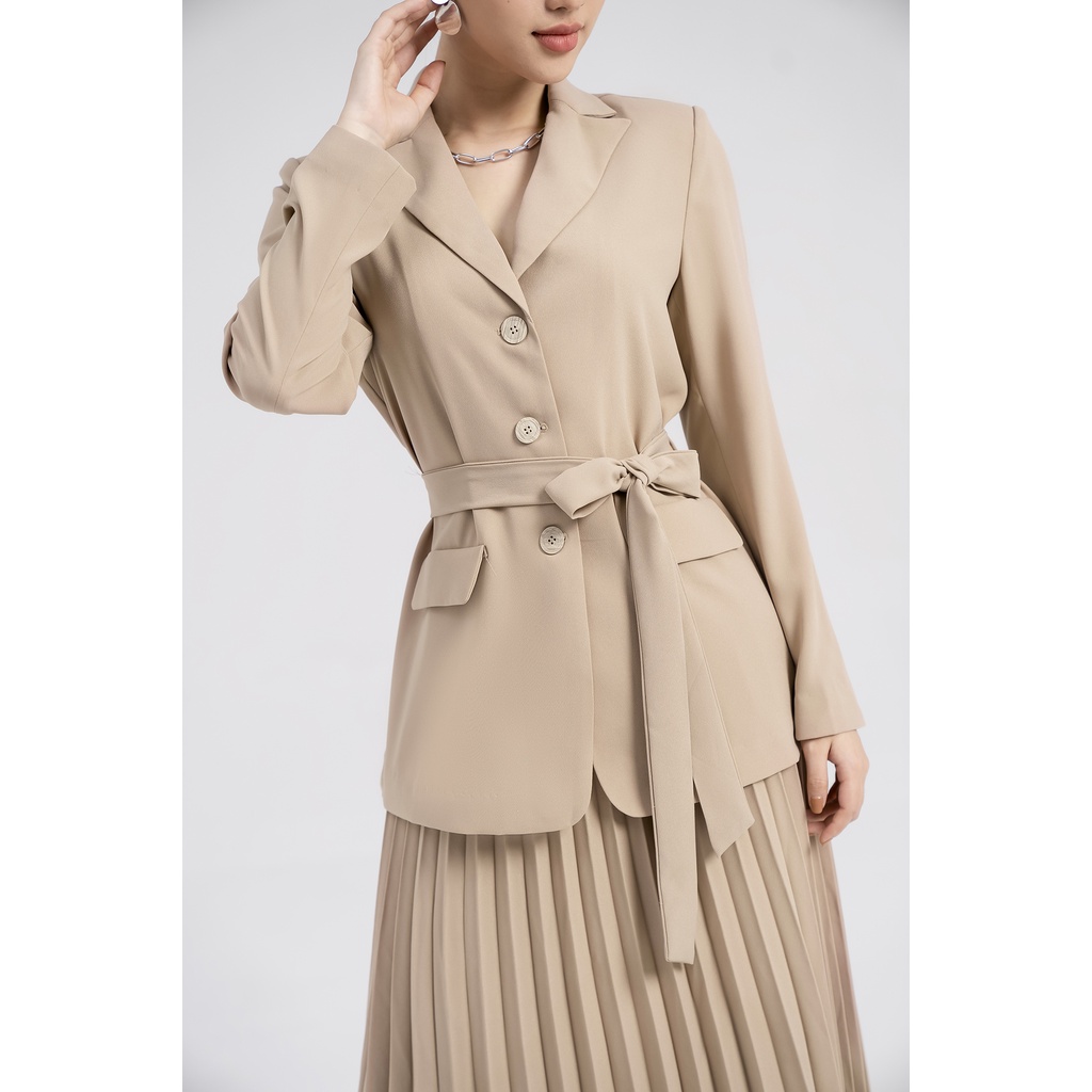 [Mã BMBAU50 giảm 50K đơn 150K] Áo vest nữ công sở tay dài Eva de Eva 21ABLE030B