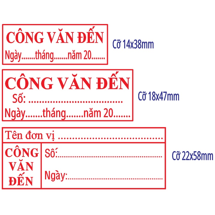 Con dấu CÔNG VĂN ĐI Trodat 4911 (Loại tốt)