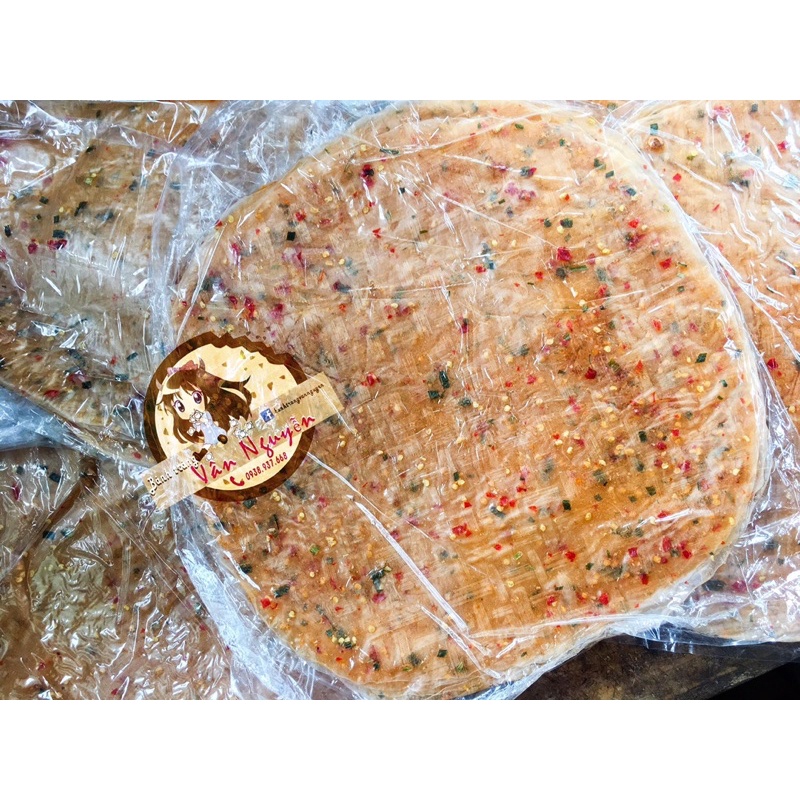 Bánh tráng dẻo ớt phơi sương tây ninh 500Gr. Bánh tráng Vân Nguyễn