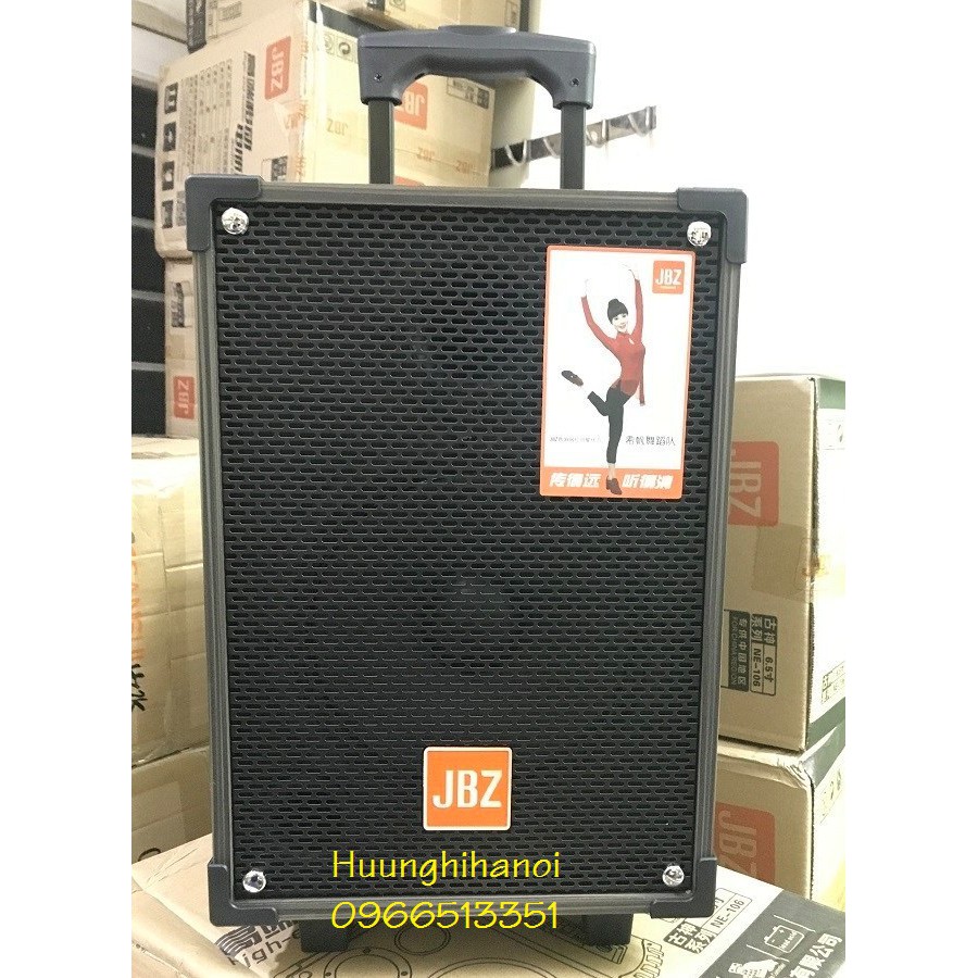 Loa hát karaoke di động JBZ 108, loa kéo karaoke tặng kèm 1 micro không dây hát hay, giá rẻ