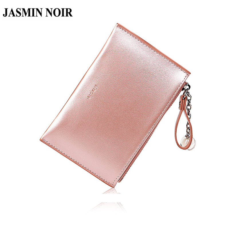 Ví ngắn JASMIN NOIR da PU có khóa kéo chuẩn thời trang cho nữ