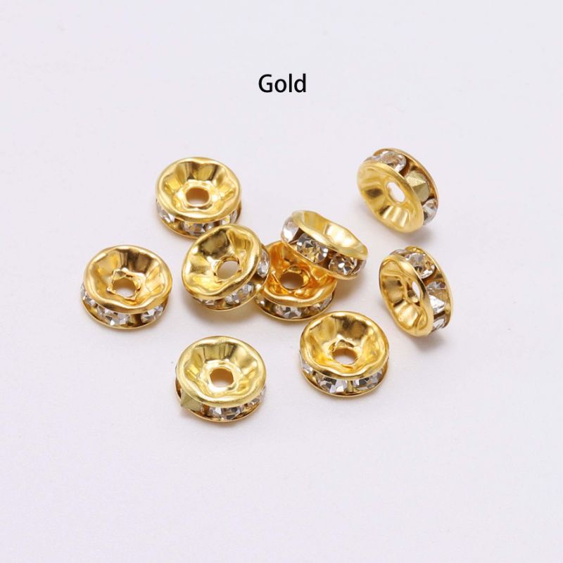 CharmTrụ bánh xe đính pha lê 7 màu cao cấp