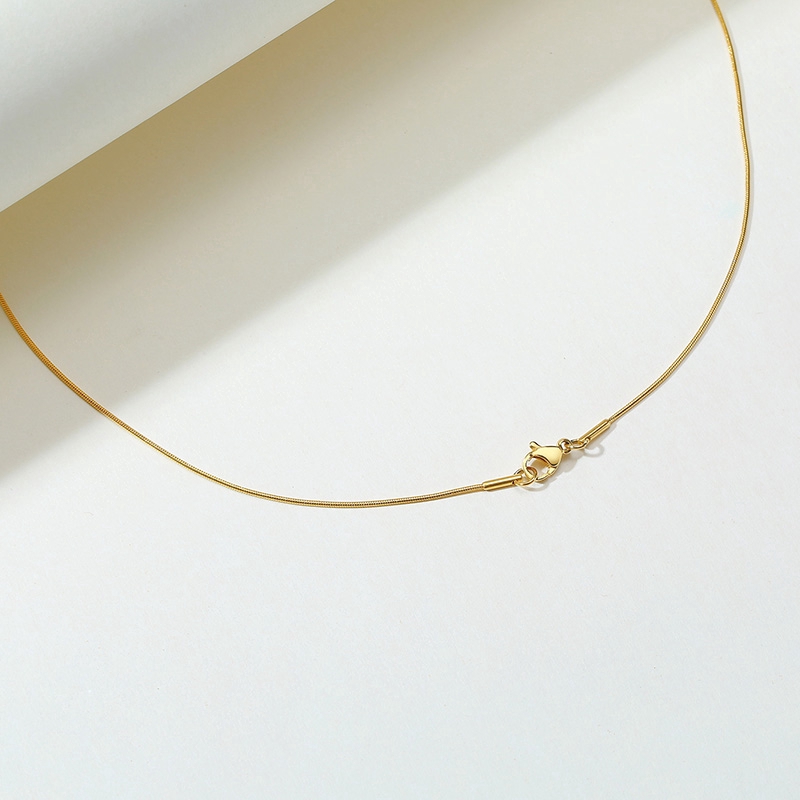 Vnox Vòng Cổ Choker Kiểu Da Rắn Mạ Vàng