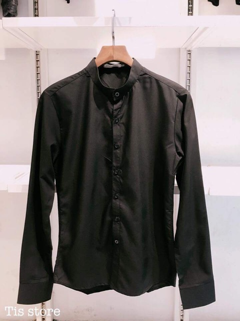 ÁO SƠ MI CỔ TÀU VẢI LỤA CHỐNG NHĂN | BigBuy360 - bigbuy360.vn