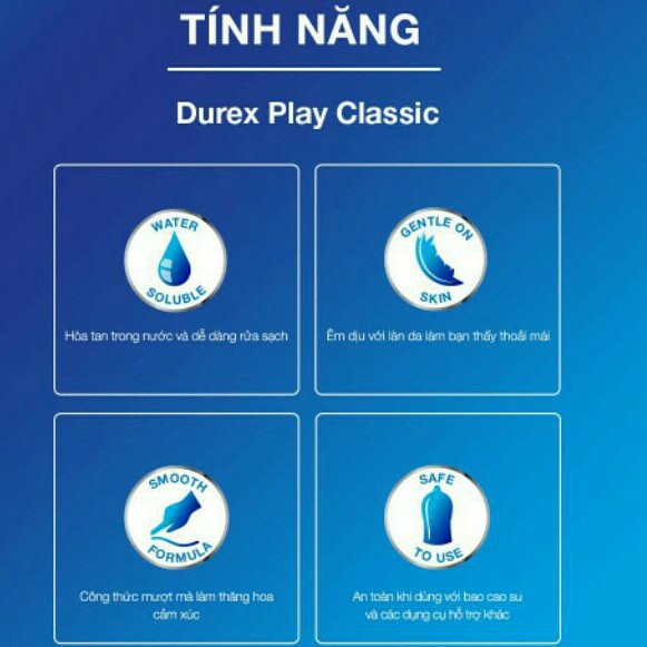 [Chính hãng] Gel bôi trơn Âm đạo Durex Play Classic- Tăng độ ẩm tự nhiên 50ml