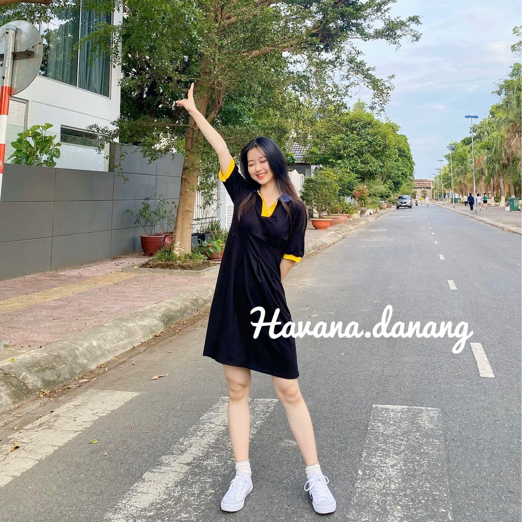 Đầm polo xòe chất thun co giãn 4 chiều  [ FREESHIP/ ẢNH THẬT 100%]