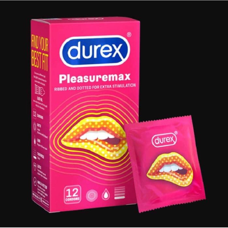 Bao cao su Durex Pleasuremax 12 cái/hộp