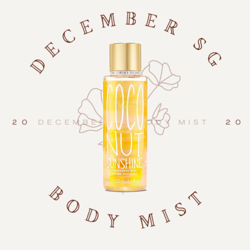 Xịt Dưỡng Thể Body Mist Victoria’s Secret Coconut Sunshine 30ml/50ml/100ml +𝘿𝙚𝙘𝙚𝙢𝙗𝙚𝙧 𝙎𝙝𝙤𝙥+