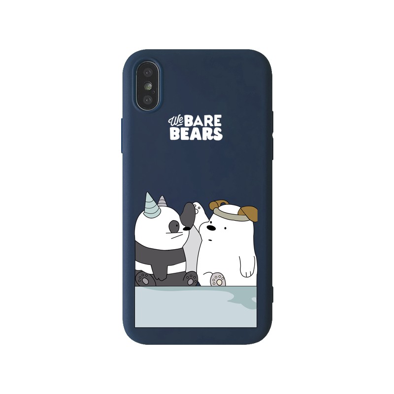 Ốp điện thoại silicone hình We Bare Bears thời trang cho IPhone 6 6s 7 8 7Plus 8Plus X | BigBuy360 - bigbuy360.vn
