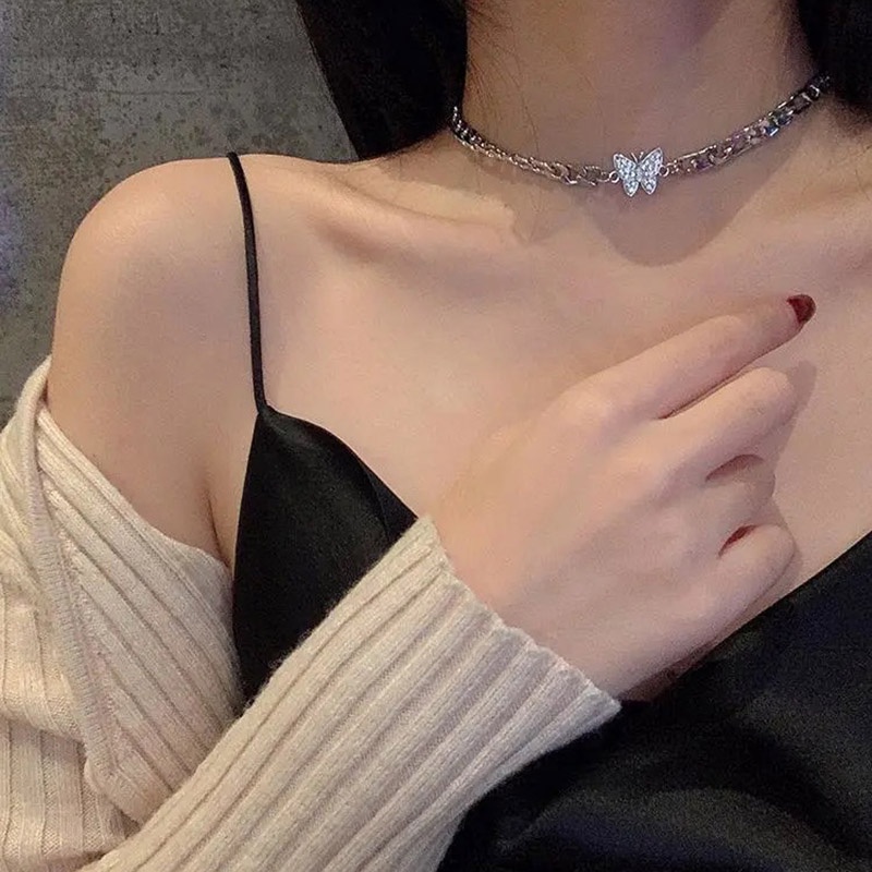 Dây Chuyền Mặt Hình Bướm Độc Đáo Phong Cách Âu Mỹ