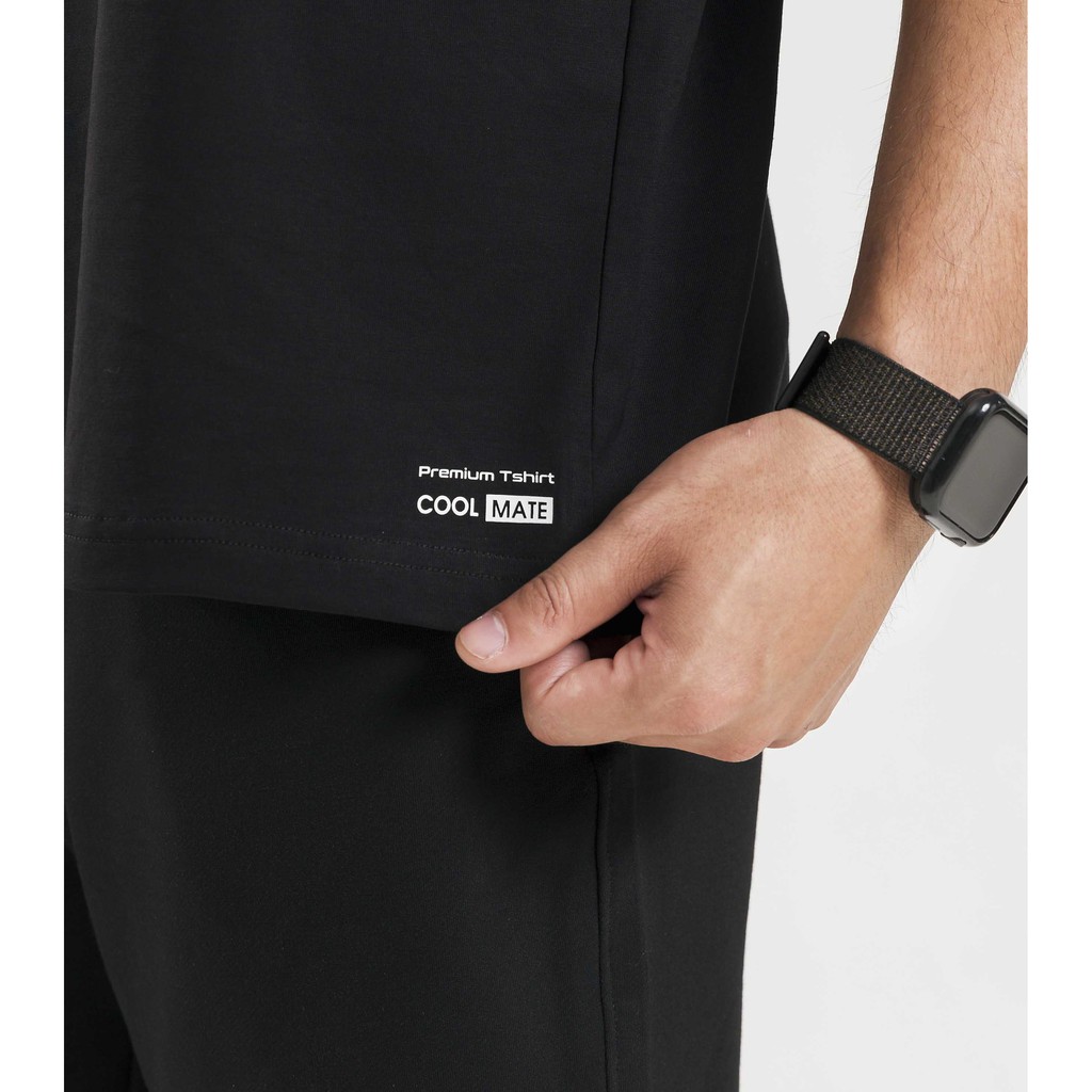 Áo thun nam Cotton Compact Premium chống nhăn màu ĐEN Coolmate | BigBuy360 - bigbuy360.vn