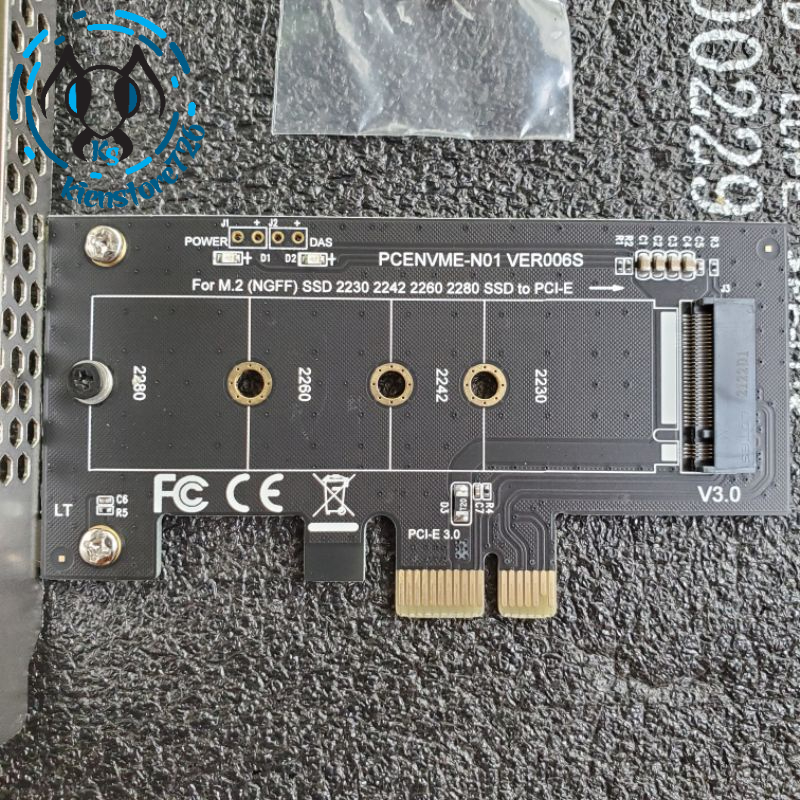 Card chuyển đổi PCIE x1 to M.2 NVME .kienstore358