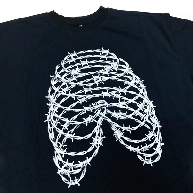 Áo thun Cotton HipHop Oversized ngắn tay không cổ nam nữ Unisex “ Chest Tee” Localbrand