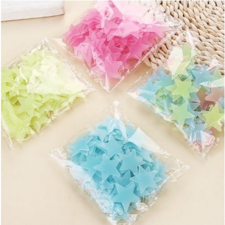 Gói 100 sao dạ quang dán tường