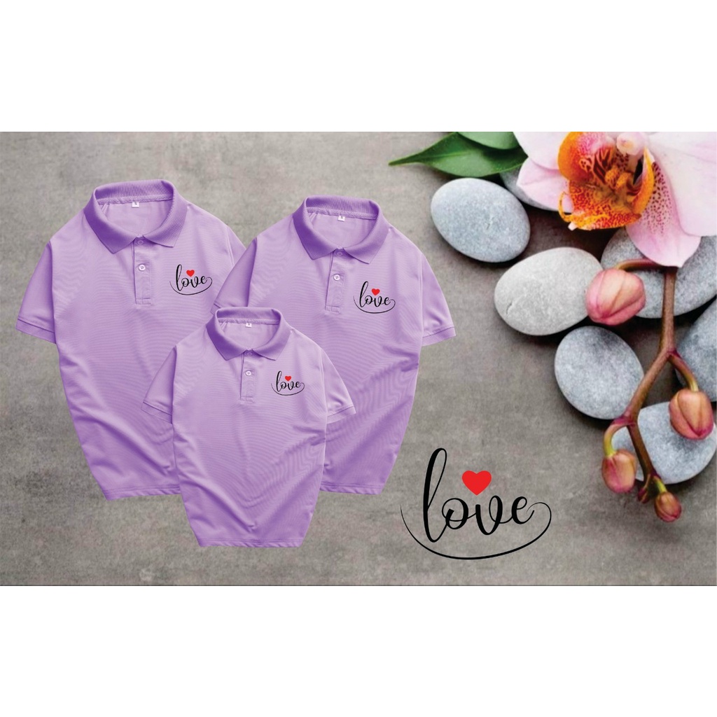 Áo Gia Đình Có Cổ 3 Người .Chất Liệu Poly Thái 4 Chiều Đủ Size Cho Tất Cả Các Thành Viên Trong Gia Đình Từ 8 Đến 100kg.