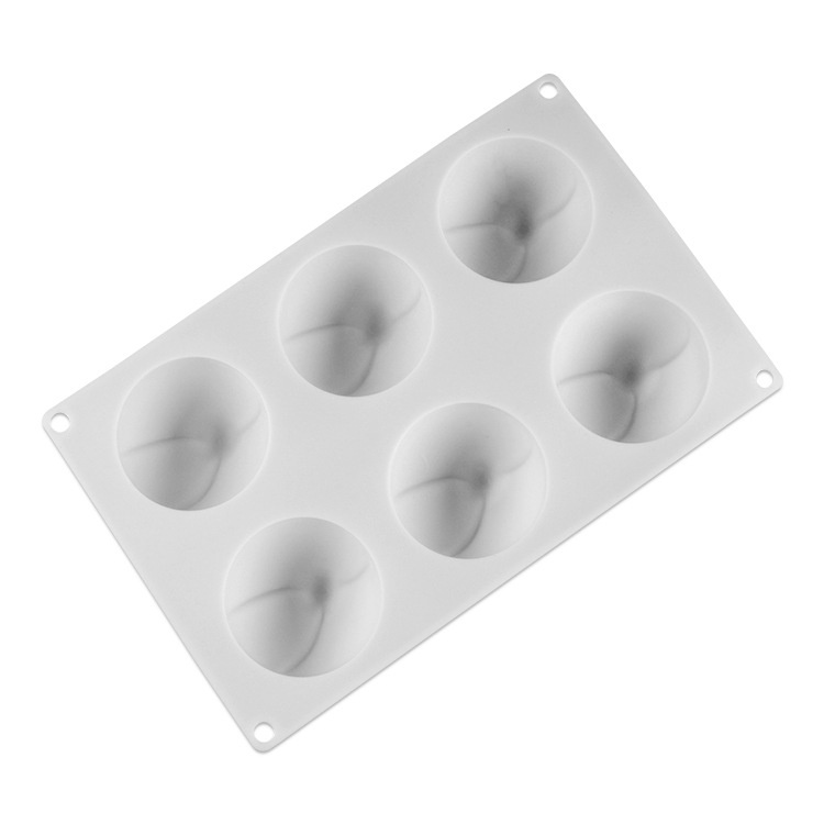 Khuôn Silicone 6 Ngăn Làm Bánh Mousse Hình Nón Giáng Sinh